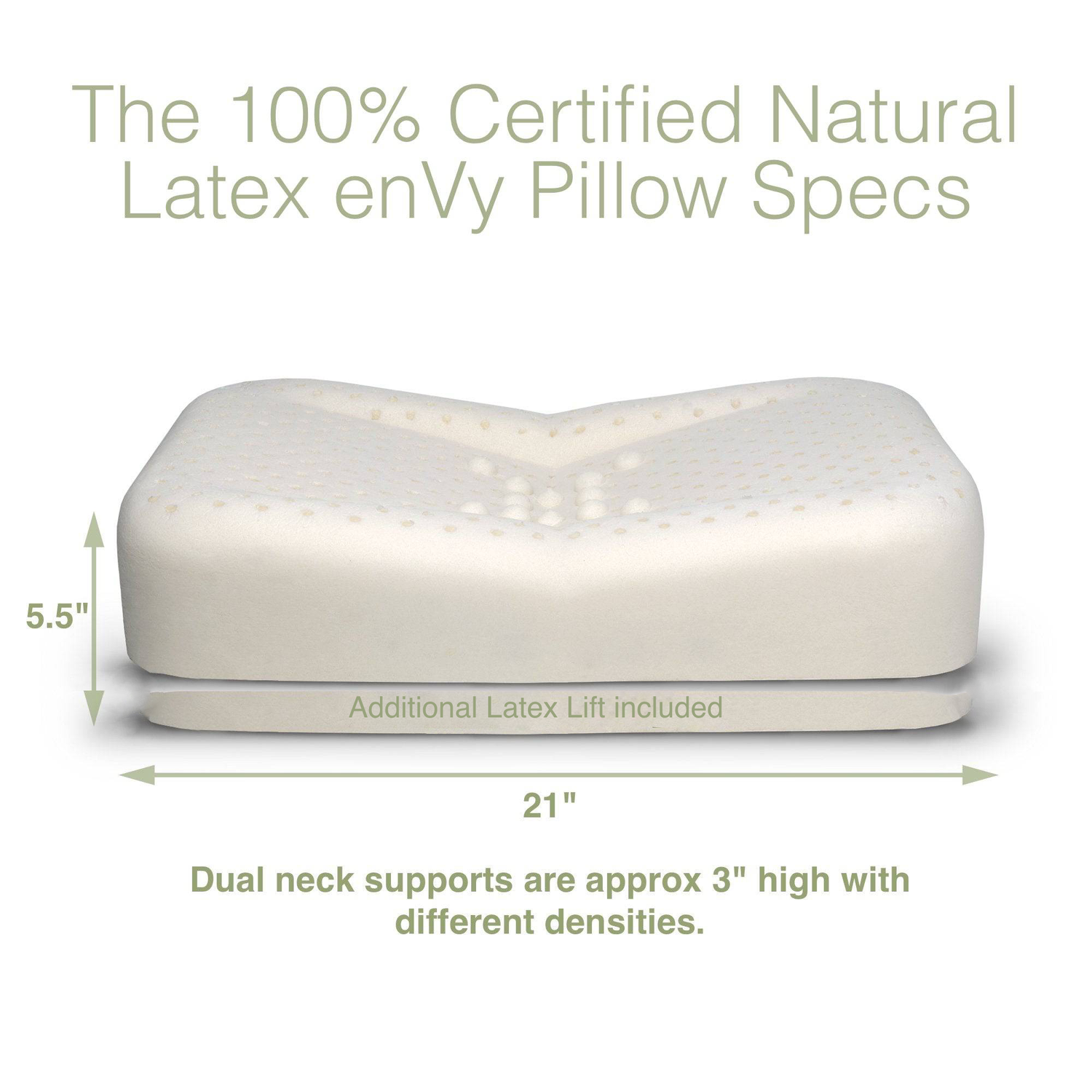 Approx dimensions of the enVy pillow