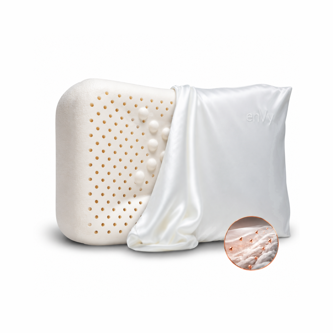 enVy® TO GO Ergonomic Travel Pillow | COPPER + TENCEL™