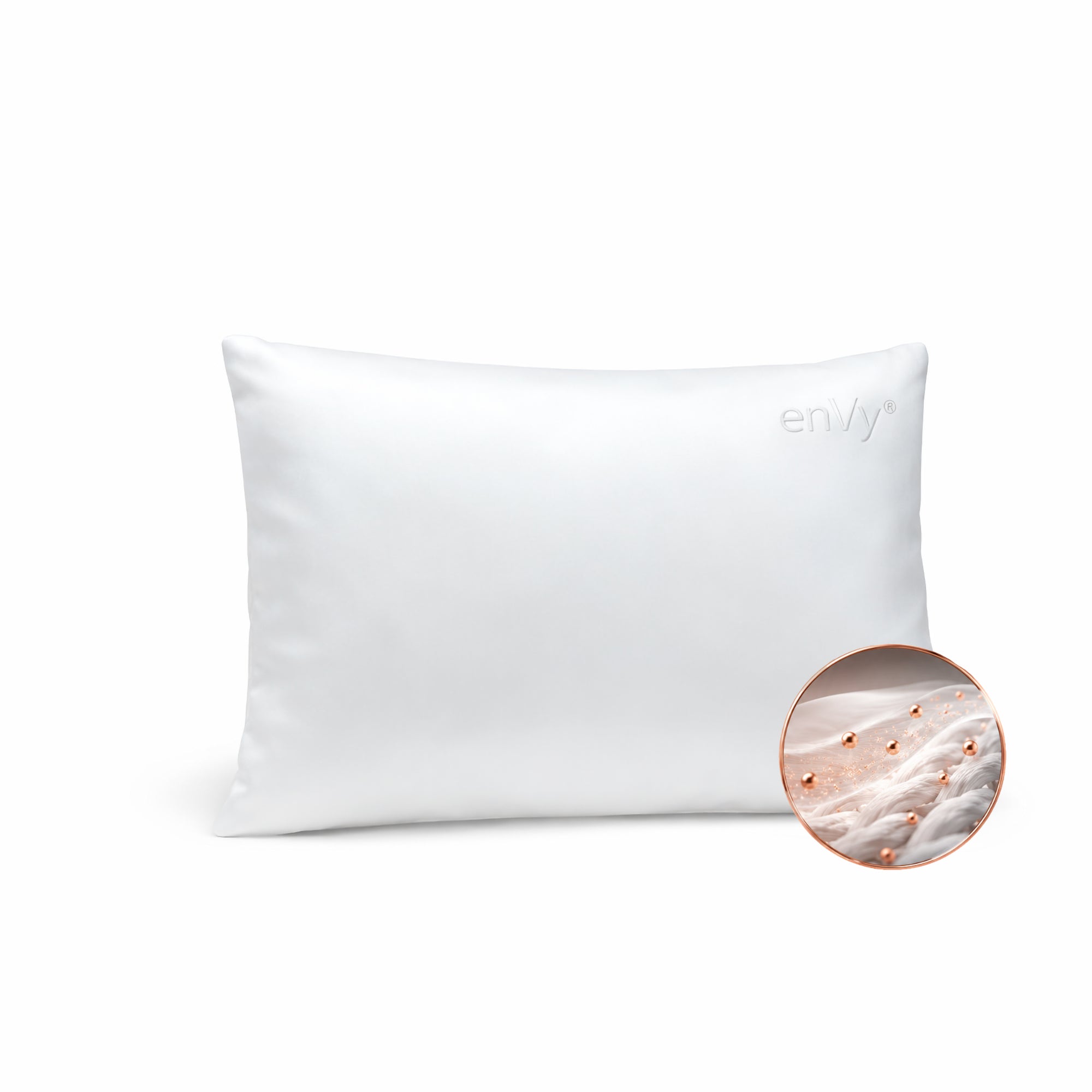 SILK Pillowcase infused with COPPER for enVy® Travel Pillows (Envelope Style)