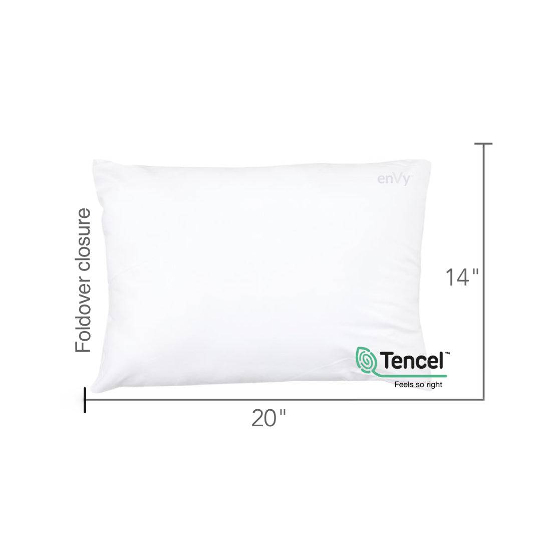 100% tencel™ pillowcase for envy travel pillows Natural Latex Low Loft pillow by enVy