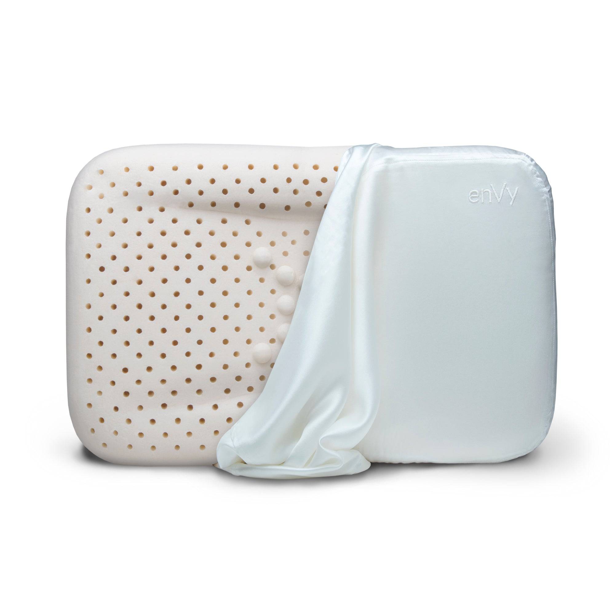 The ReNEW™ enVy® COPPER + SILK 100% Natural Latex PROACTIVE-Aging Pillow - enVy Pillow