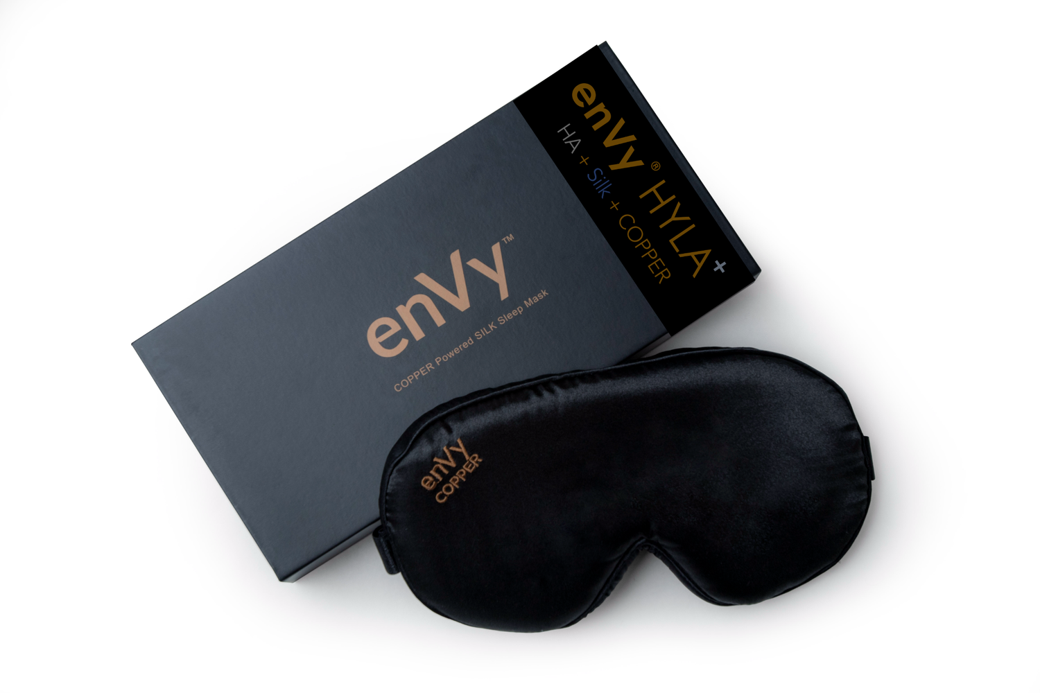 Silk Eye Mask infused with COPPER + HYLA⁺ by enVy® - enVy Pillow