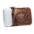 Natural Latex neck pillow for back and side sleepers with COPPER infused SILK pillowcase by enVy Pillow