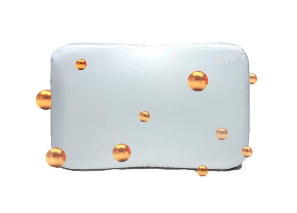 ReNEW™ ENVY 100 Natural Latex AntiWrinkle COPPER Pillow + SILK by