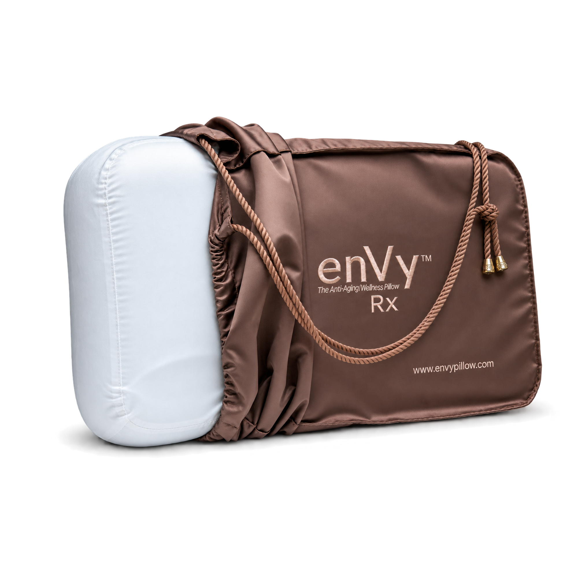 Natural Latex neck pillow for back and side sleepers with botanical TENCEL™  pillowcase by enVy Pillow