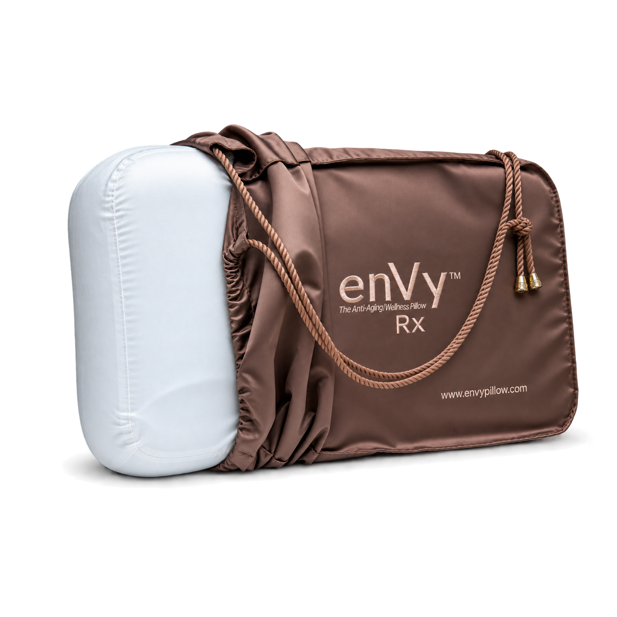 Natural Latex neck pillow for back and side sleepers with botanical TENCEL™  pillowcase by enVy Pillow