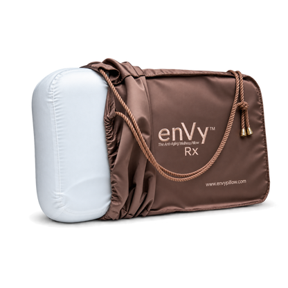 Natural Latex neck pillow for back and side sleepers with botanical TENCEL™  pillowcase by enVy Pillow