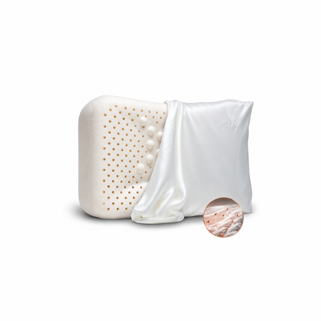 enVy®  TO GO Ergonomic Travel Pillow | COPPER + TENCEL™