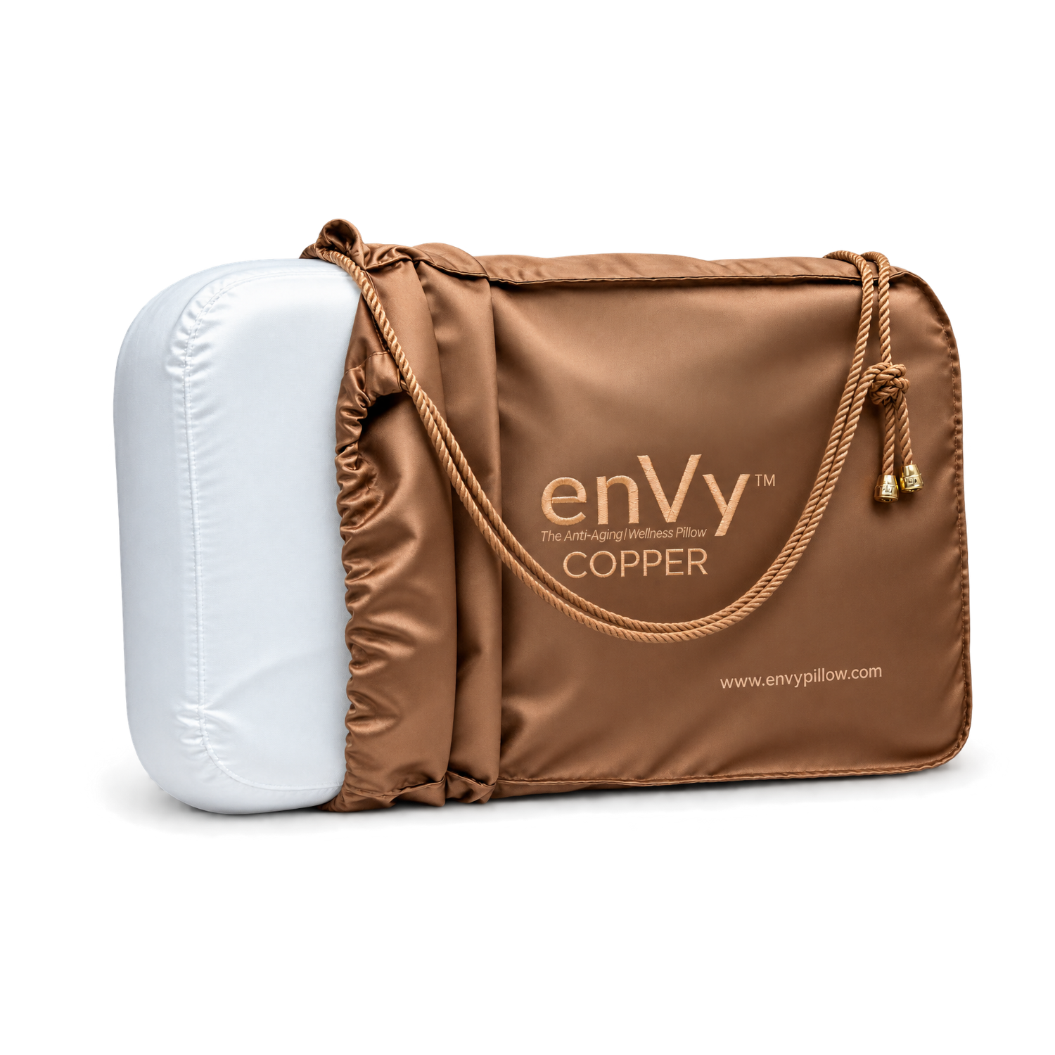 Anti-Wrinkle &amp; Neck Support Pillow | enVy® COPPER