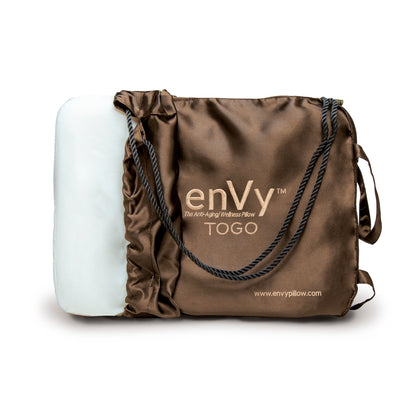 enVy® TO GO with COPPER 100% Natural Latex Travel Pillow (with Eucalyptus TENCEL™ Pillowcase)