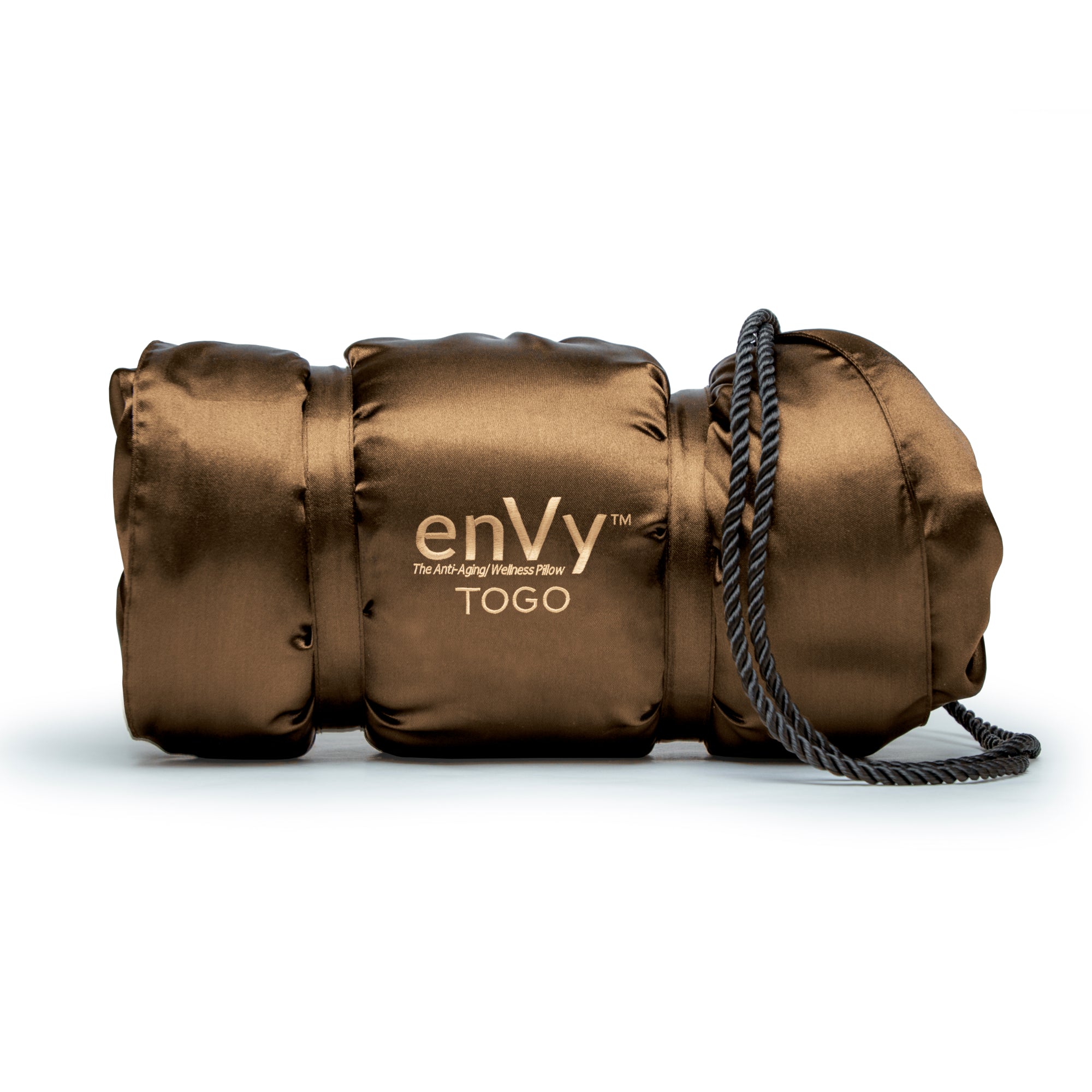 enVy® TO GO 100% Natural Latex Copper powered Travel Pillow (SILK Pillowcase Edition)