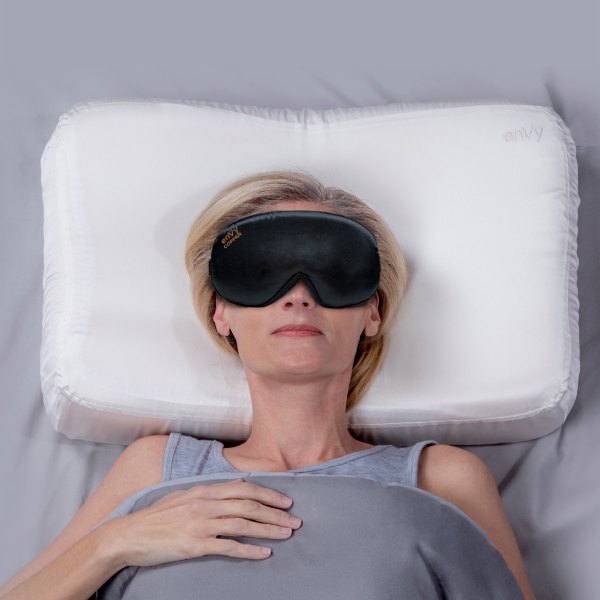 COPPER + HYLA Silk Sleep Mask for Overnight Eye-Area Support