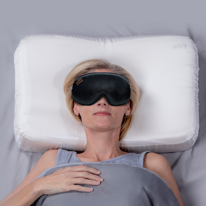 COPPER + HYLA Silk Sleep Mask for Overnight Eye-Area Support