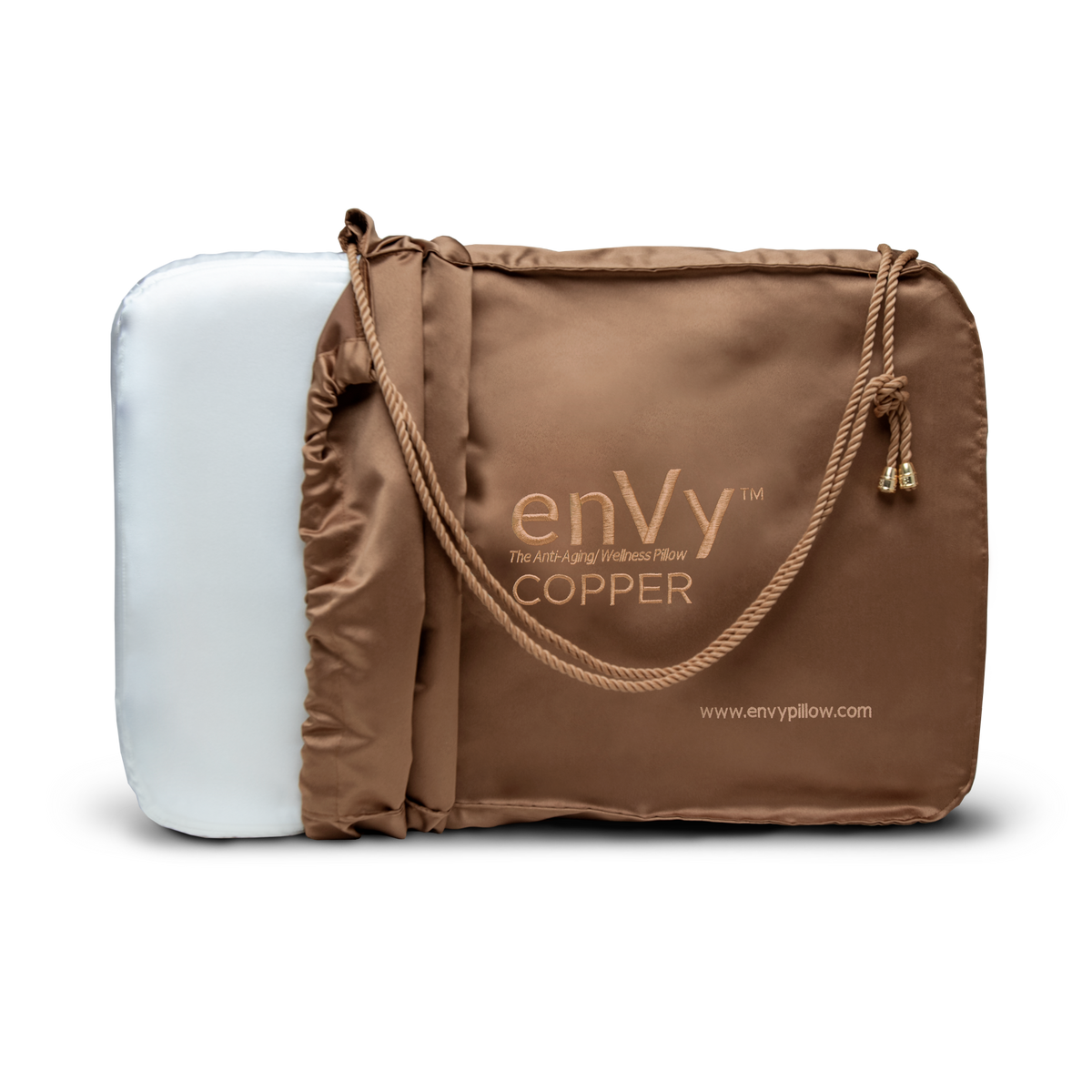 Anti-Wrinkle &amp; Neck Support Pillow | enVy® COPPER