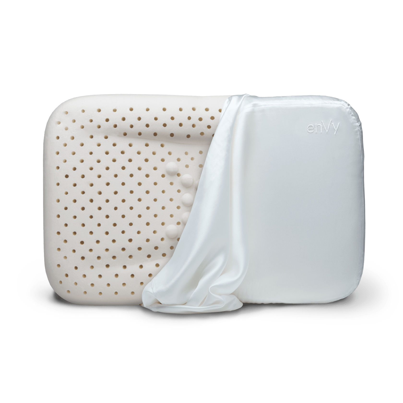 Pure Natural Latex COPPER and SILK Beauty Pillow by enVy Pillow