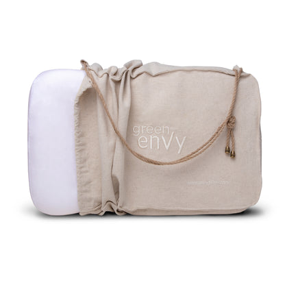 The enVy® COPPER + TENCEL™ Anti-Aging Pillow - 100% Natural Latex Pillow with a COPPER-infused Certified Botanical TENCEL™ Pillowcase