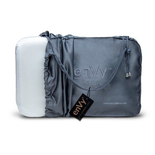 COMING SOON! The enVy® COPPER + ZINC + SILK 100% Natural Latex PROACTIVE-Aging Pillow - with COPPER + ZINC infused SILK Pillowcase