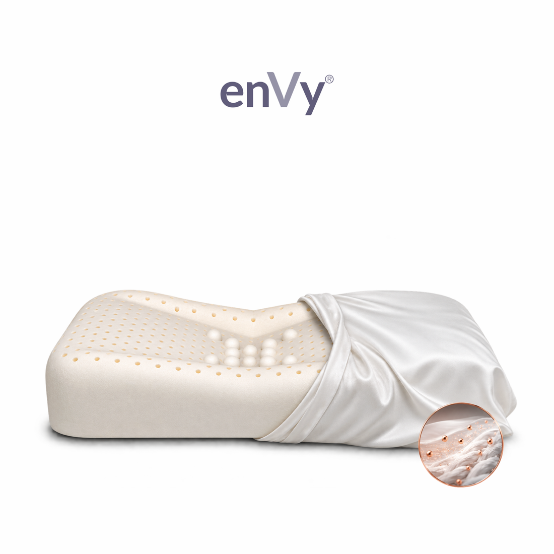Anti-Wrinkle &amp; Neck Support Pillow | enVy® COPPER