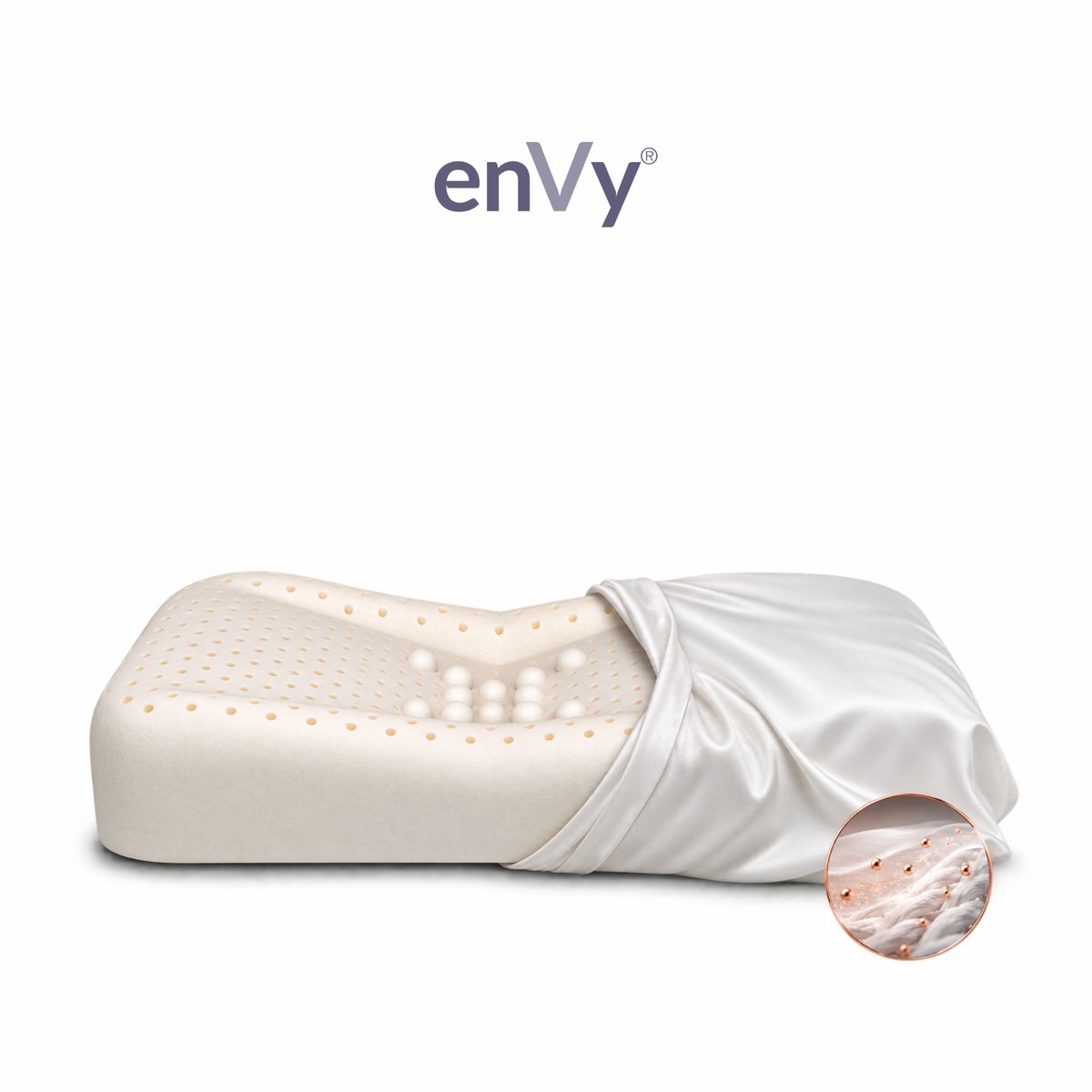Anti-Wrinkle &amp; Neck Support Pillow | enVy® COPPER