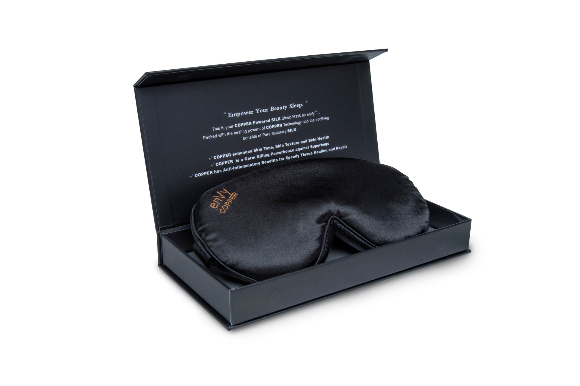 enVy™ COPPER infused Sleep Mask in box